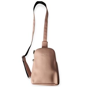 INICAT Pink Barbiecore Travel Sling Bag Crossbody Vegan Leather Fanny Pack